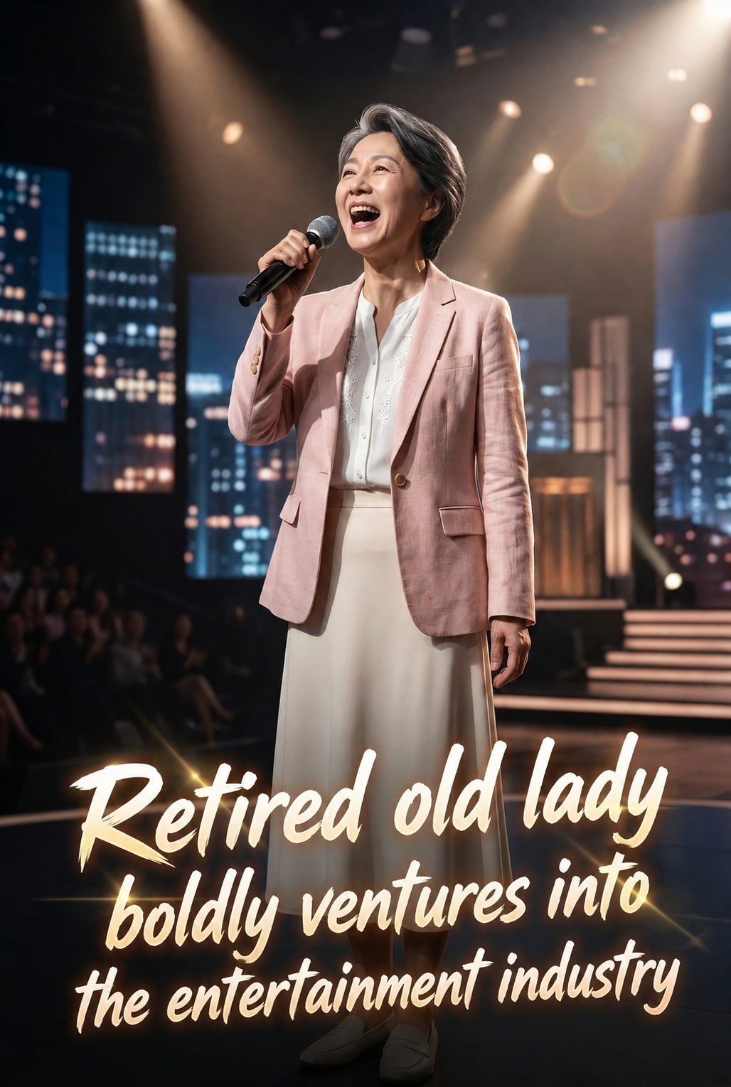 Retired old lady boldly ventures into the entertainment industry