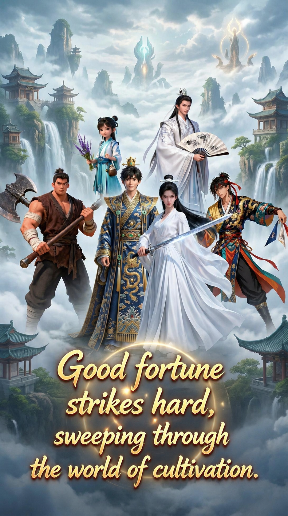 Good fortune strikes hard, sweeping through the world of cultivation.