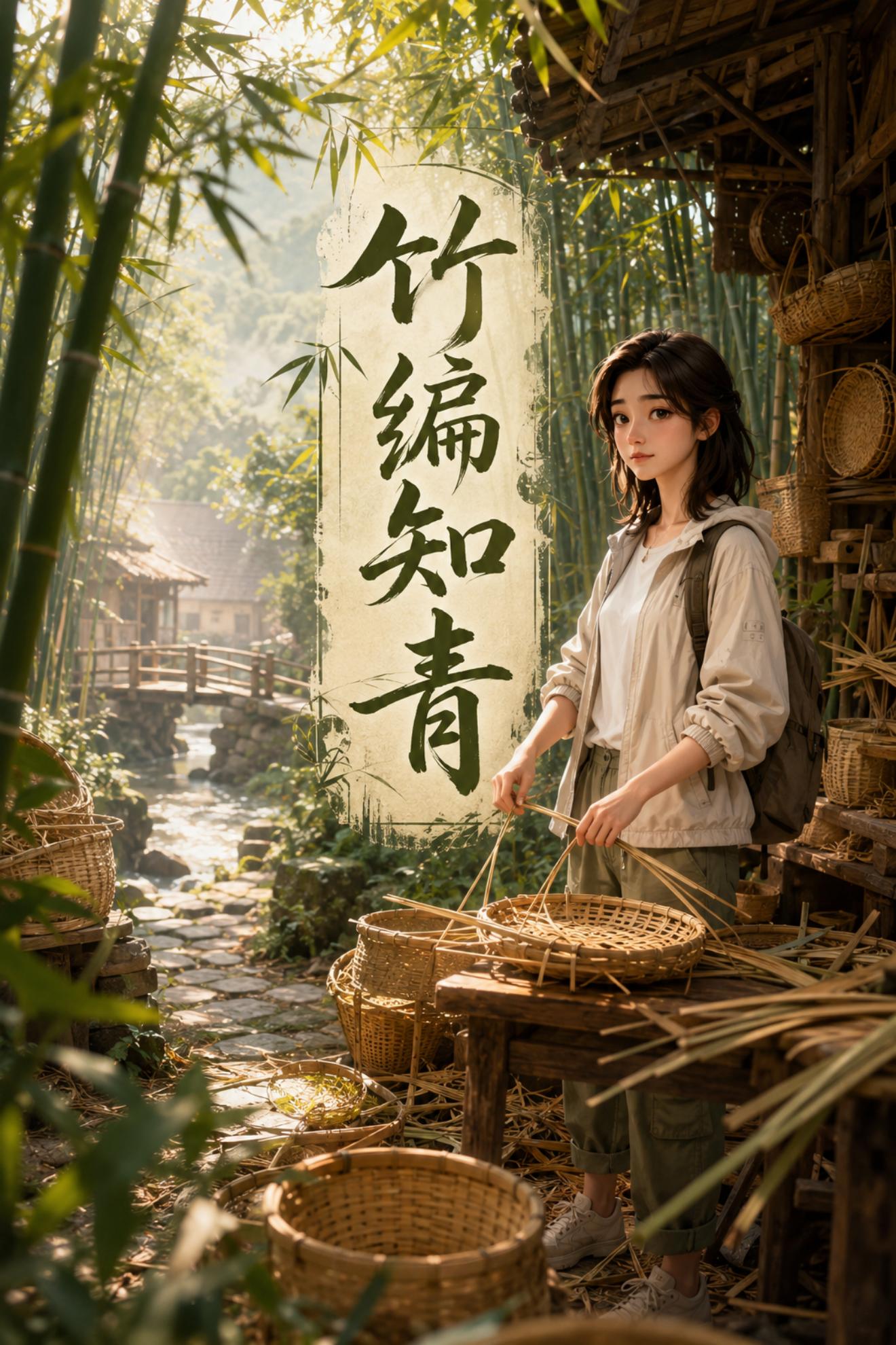 Bamboo weaving educated youth