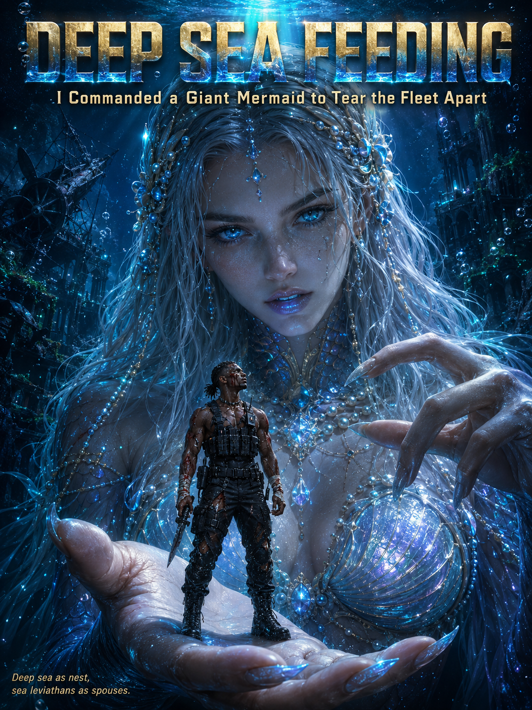 Deep Sea Feeding , I Commanded a Giant Mermaid to Tear the Fleet Apar