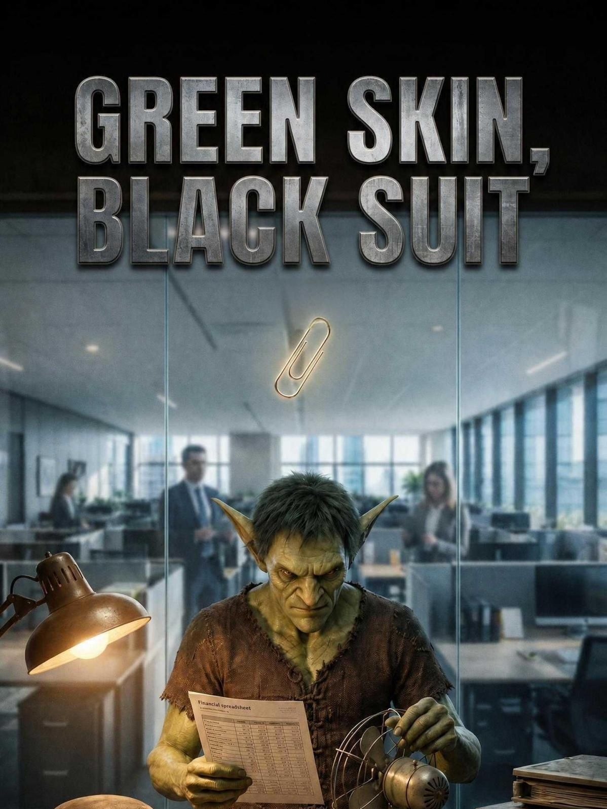 GREEN SKIN, BLACK SUIT