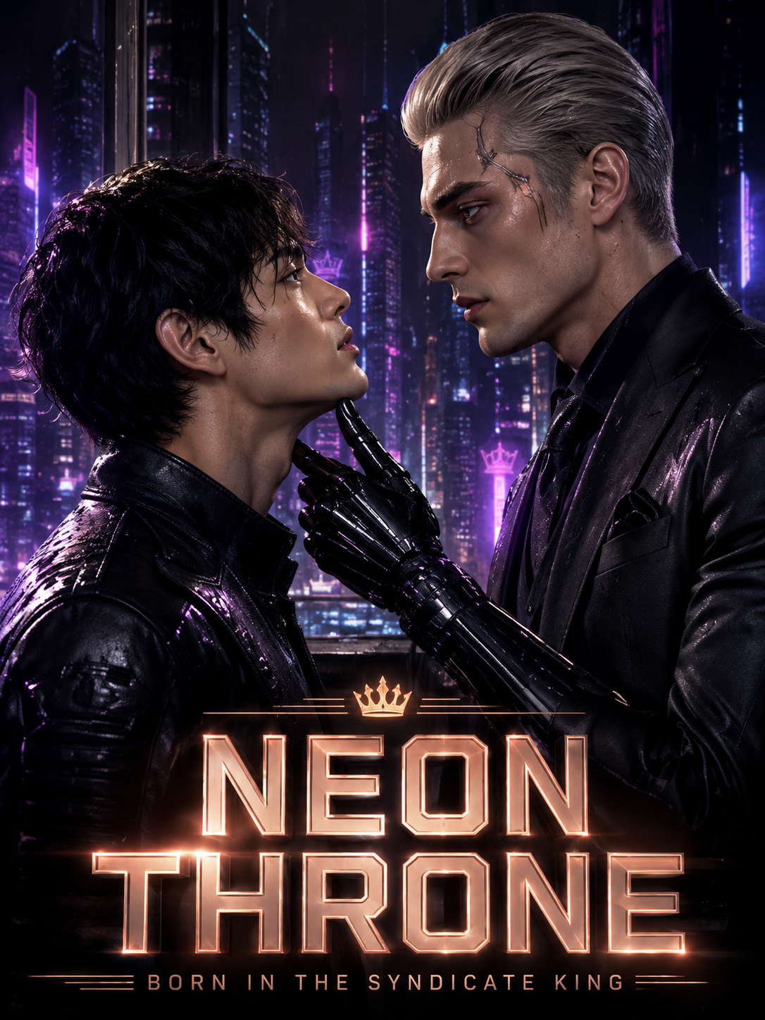 Neon Throne Bound by the Syndicate King