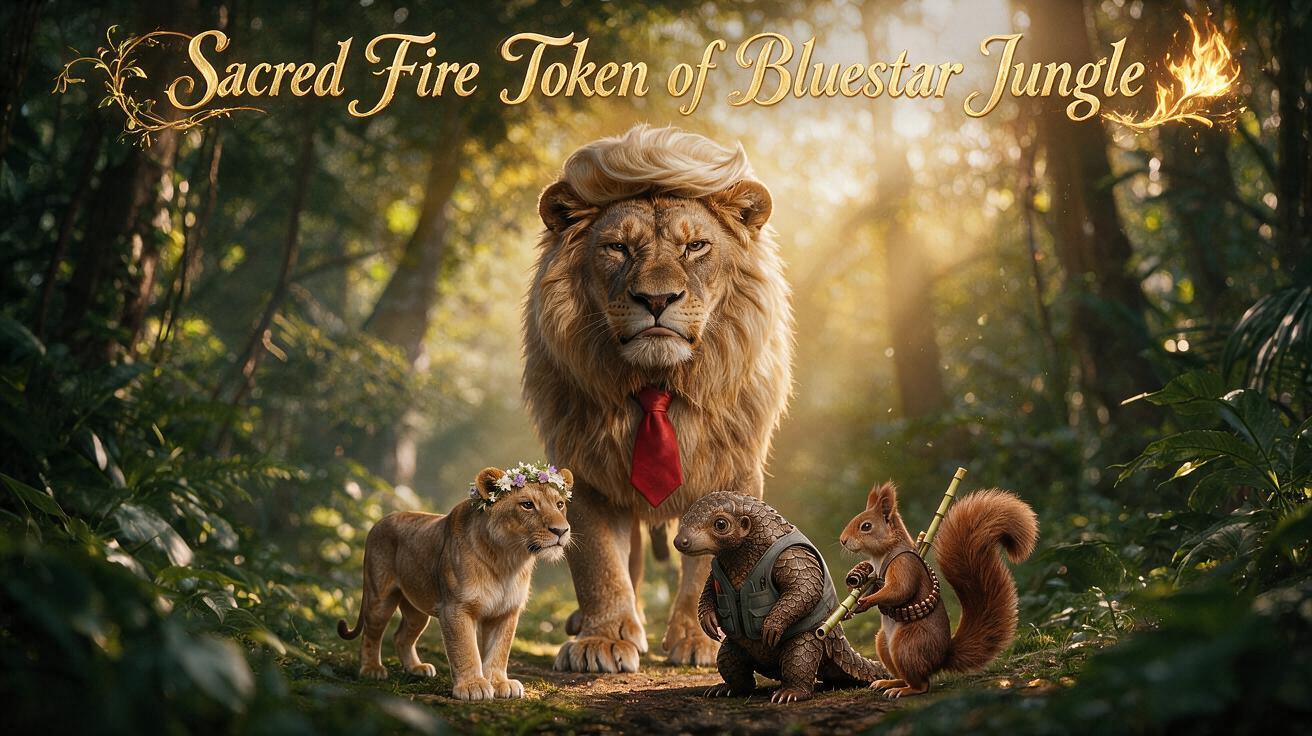 Sacred Fire Token of Bluestar Jungle
