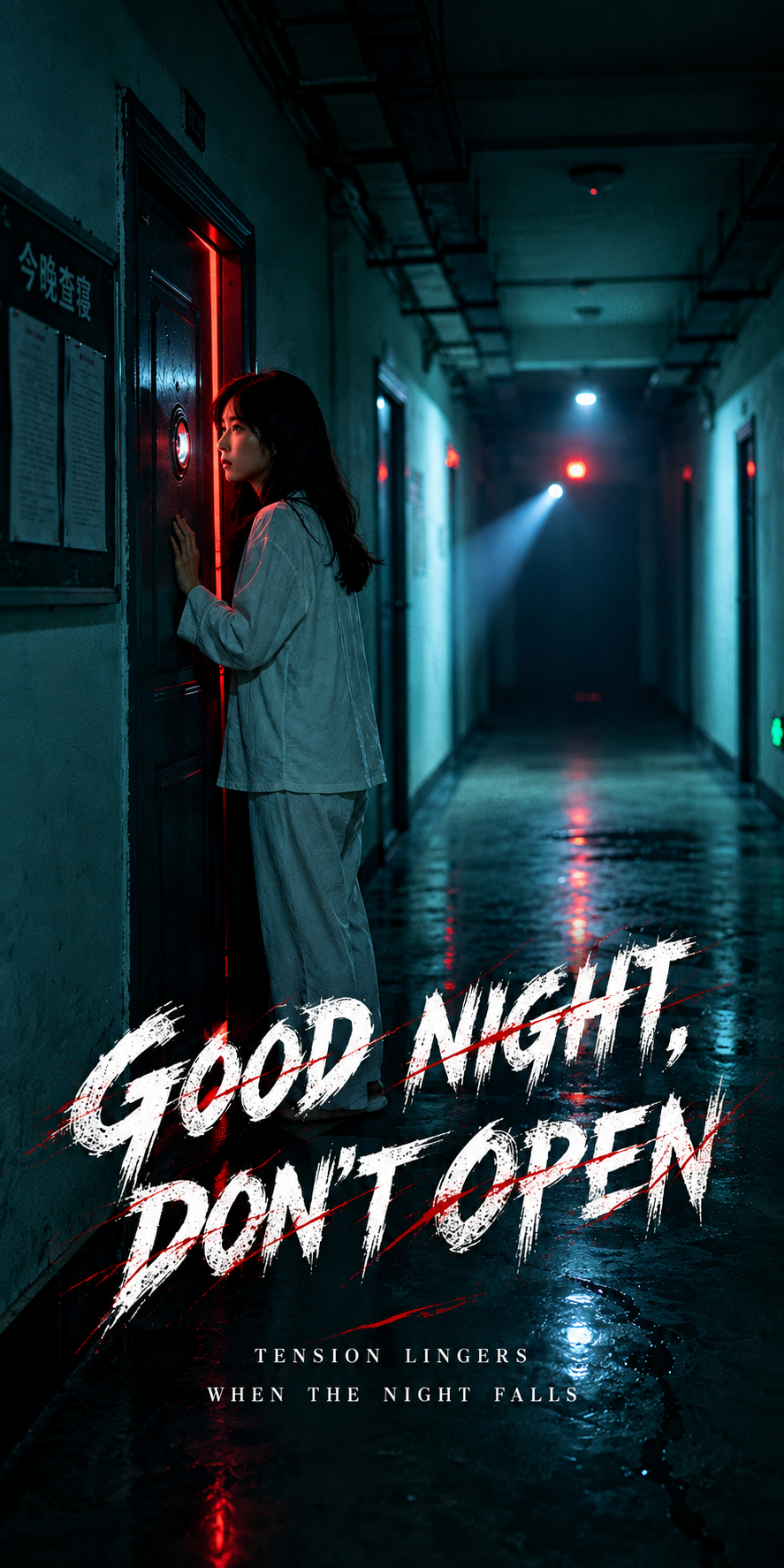 Dorm inspection tonight—don't open the door!!